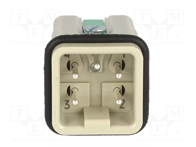 HARTING Han 4A - Plantilla de contacto macho Quick Lock