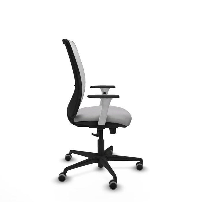 PIQUERAS Y CRESPO Silla de oficina Zulema con Mecanismo Sincro Gris Claro y Blanco PIQUERAS Y CRESPO Silla de oficina Zulema con Mecanismo Sincro Gris Claro y Blanco