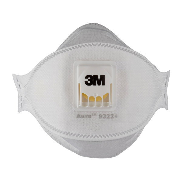 3M Mascarilla de partículas FFP2 9322-10 con válvula, pack de 10 unidades