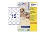 Avery Etiquetas Adhesivas Blancas Redondas Removibles 51 mm