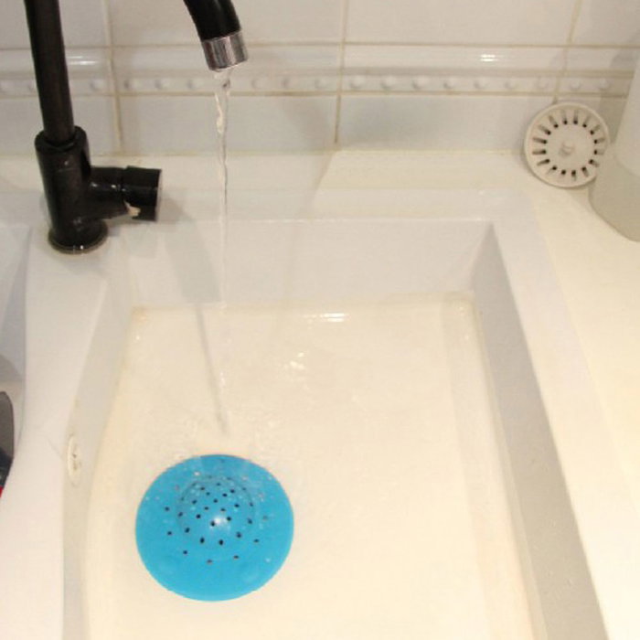 Colador Fregadero Plástico Transparente Colores Surtidos Azul Lila Fucsia Gris Protege Tuberías