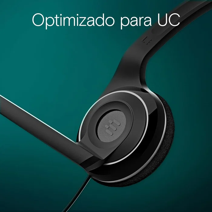 EPOS PC 8 USB Auriculares con micrófono para PC y Mac - Cancelación de ruido, plug & play, diseño ligero, control en línea, color negro