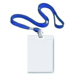 Funda Distintivo Forofis Vertical Con Cinta Azul 90X58Mm Caja De 50