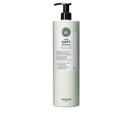 Maria Nila True Soft Champú 1000 ml con Aceite de Argán para Cabello Rizado - Hidratación y Suavidad, Control del Encrespamiento y Protección del Color