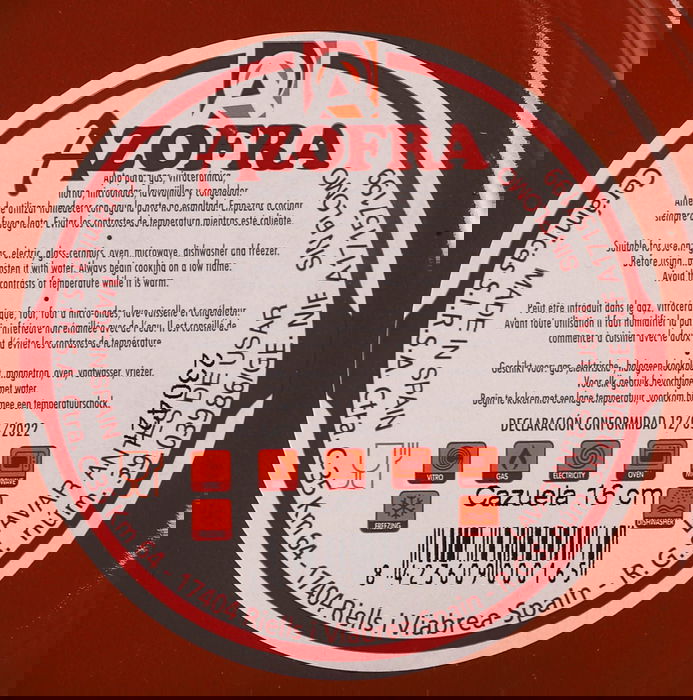 Azofra Cazuela Vitro 16 cm (24 Unidades)