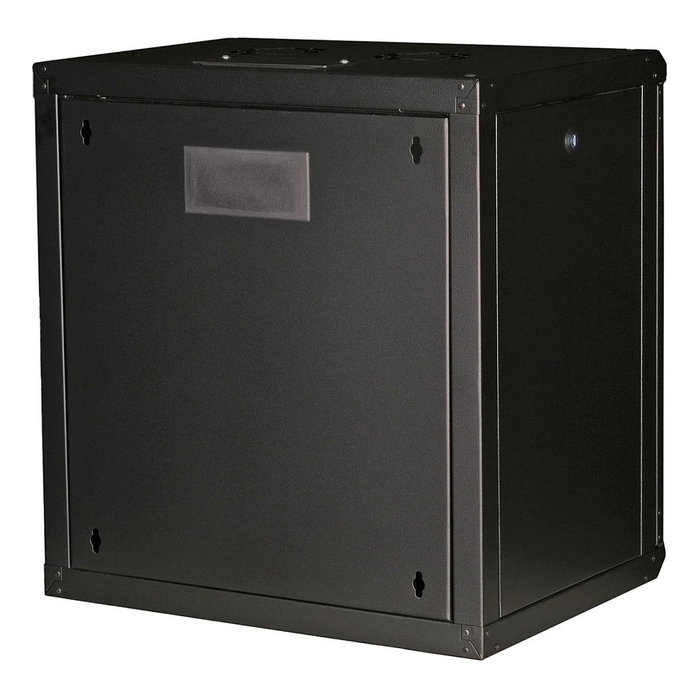 ROLINE 26.21.0174 Bastidor de Pared Rack 19" 12U Negro 600x450 mm Profundidad con Puerta de Vidrio y Rieles