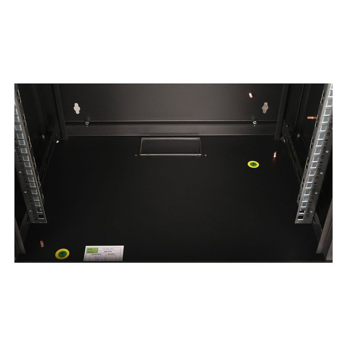 ROLINE 26.21.0174 Bastidor de Pared Rack 19" 12U Negro 600x450 mm Profundidad con Puerta de Vidrio y Rieles