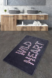 Mijölnir Djt Alfombrilla de Baño 80 x 100 cm de Poliéster, Suave, Antideslizante y Antibacteriana para Máximo Confort