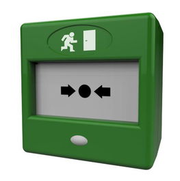 CQR TRIPLE POLE EMERGENCY DOOR RELEASE C/W BUZZER/LED