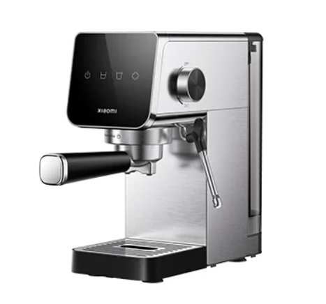 Xiaomi Cafetera Espresso Semiautomática 20 Bares Plata con Negro