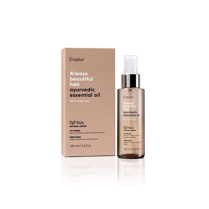 Erayba Abh Ayurvedic Aceite Esencial 100 ml - Hidrata, Repara y Suaviza el Cabello Erayba Abh Ayurvedic Aceite Esencial 100 ml - Hidrata, Repara y Suaviza el Cabello