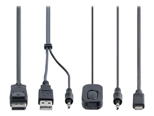 StarTech.com C2-D46-UAC-CBL-KVM Interruptor KVM Híbrido 2 Puertos USB-A/USB-C Negro