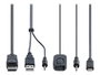 StarTech.com C2-D46-UAC-CBL-KVM Interruptor KVM Híbrido 2 Puertos USB-A/USB-C Negro