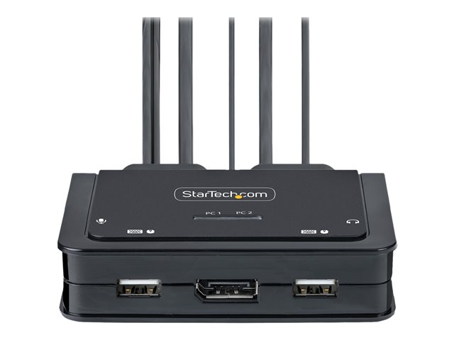 StarTech.com C2-D46-UAC-CBL-KVM Interruptor KVM Híbrido 2 Puertos USB-A/USB-C Negro