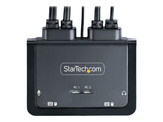 StarTech.com C2-D46-UAC-CBL-KVM Interruptor KVM Híbrido 2 Puertos USB-A/USB-C Negro