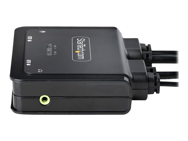 StarTech.com C2-D46-UAC-CBL-KVM Interruptor KVM Híbrido 2 Puertos USB-A/USB-C Negro