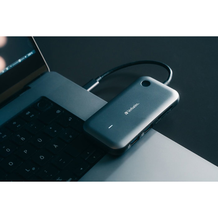 Verbatim Share My Screen Adaptador de pantalla inalámbrica USB-C con Hub 1080p Verbatim Share My Screen Adaptador de pantalla inalámbrica USB-C con Hub 1080p
