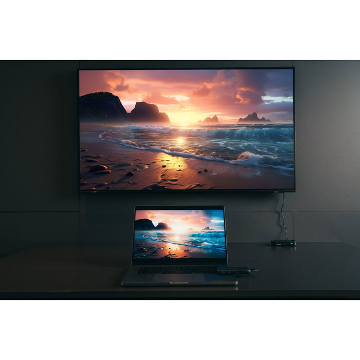 Verbatim Share My Screen Adaptador de pantalla inalámbrica USB-C con Hub 1080p Verbatim Share My Screen Adaptador de pantalla inalámbrica USB-C con Hub 1080p