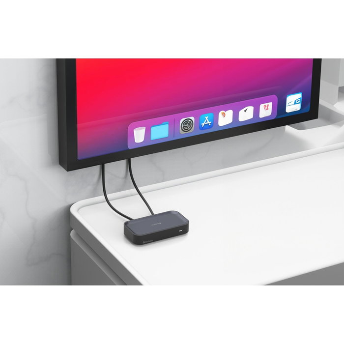 Verbatim Share My Screen Adaptador de pantalla inalámbrica USB-C con Hub 1080p Verbatim Share My Screen Adaptador de pantalla inalámbrica USB-C con Hub 1080p