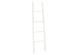DKD Home Decor Toallero de Madera Blanco 53,5x4,5x176 cm