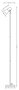DKD Home Decor Lámpara de Pie de Metal Blanca con Focos