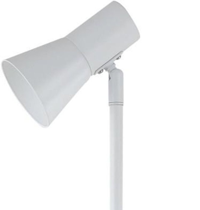 DKD Home Decor Lámpara de Pie de Metal Blanca con Focos