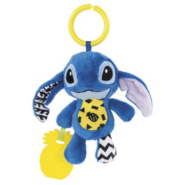 Clementoni Peluche Stitch Disney Suave con Elementos Multisensoriales para Bebés +3m Fácil de Coger y Manejar Fomenta Desarrollo Sensorial