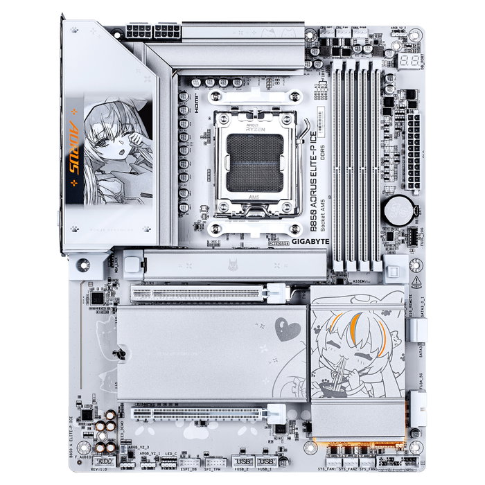 Gigabyte B850 AORUS ELITE-P ICE AM5 4xDDR5 HDMI Gigabyte B850 AORUS ELITE-P ICE AM5 4xDDR5 HDMI
