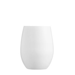 ARC Primary Vaso Blanco - 36 cl - Cristalería, 102 mm de alto, 81 mm de diámetro, borde fino (Set de 6)