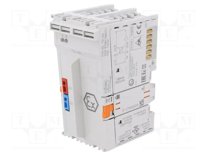 WAGO 750-606 Alimentación de potencial 24VDC 1A Ex i Gris claro