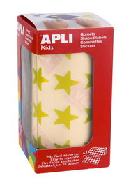 APLI Gomets Metalizados Estrella Grande Amarillo 1.416 uds.