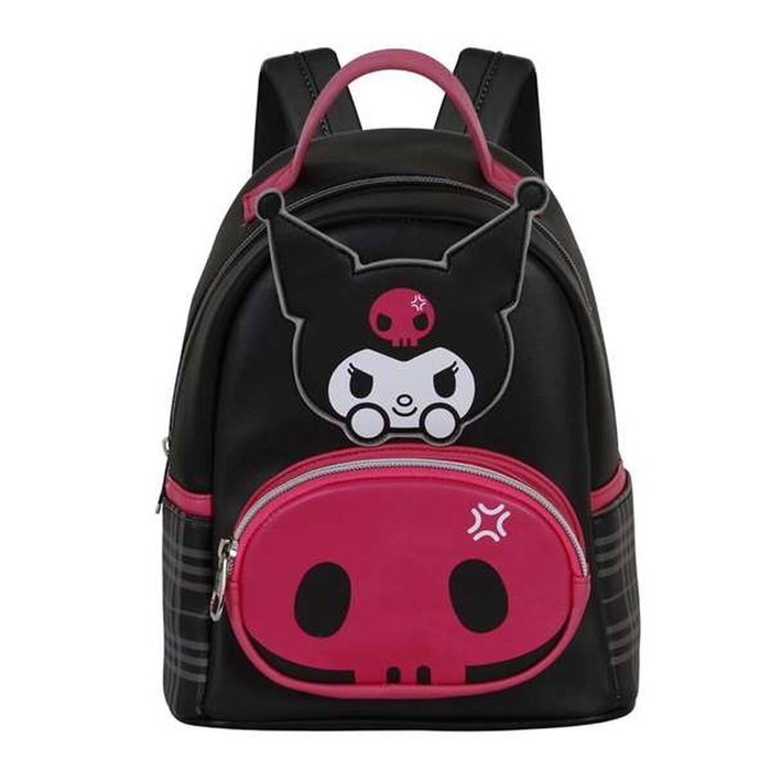 Karactermania Mochila Kuromi Heady Pequeña Skull Negra