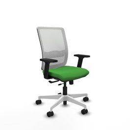 PIQUERAS Y CRESPO Silla de oficina Haches con mecanismo Sincro/Traslack Verde y Blanco