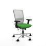 PIQUERAS Y CRESPO Silla de oficina Haches con mecanismo Sincro/Traslack Verde y Blanco