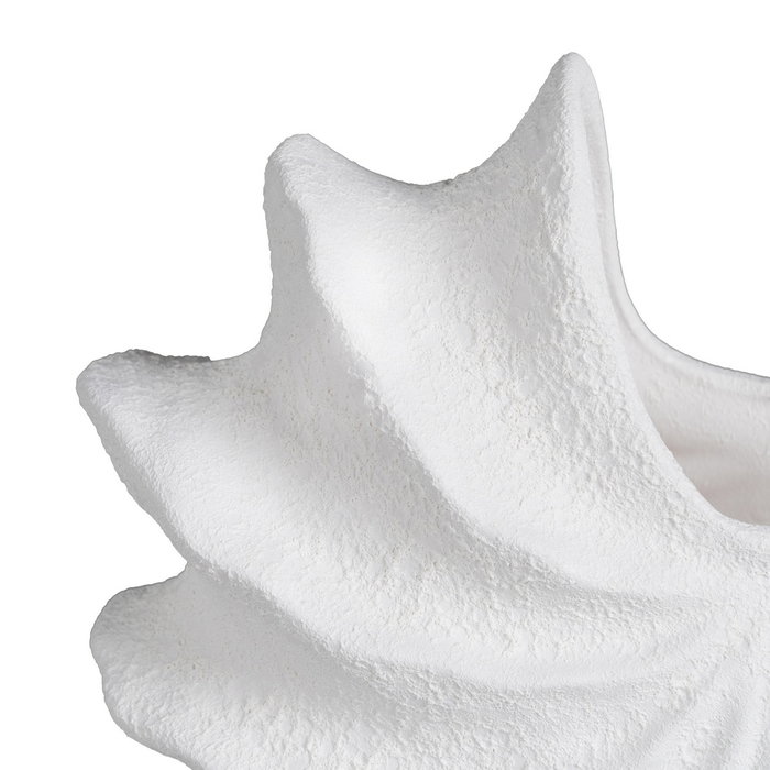 Jarrón Blanco Barro Decoración 38 X 14 X 23 cm