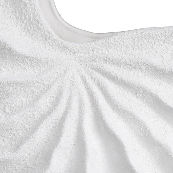 Jarrón Blanco Barro Decoración 38 X 14 X 23 cm