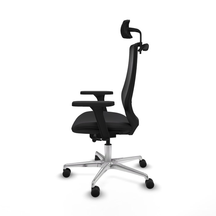 PIQUERAS Y CRESPO Silla de oficina Mardos con mecanismo Sincro/Traslack, Negro
