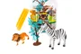 DKD Home Decor Set de 20 Dinosaurios y Animales Multicolor en PVC