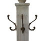 DKD Home Decor Lámpara de pie con Perchero Blanco Decapé