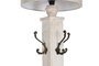 DKD Home Decor Lámpara de pie con Perchero Blanco Decapé