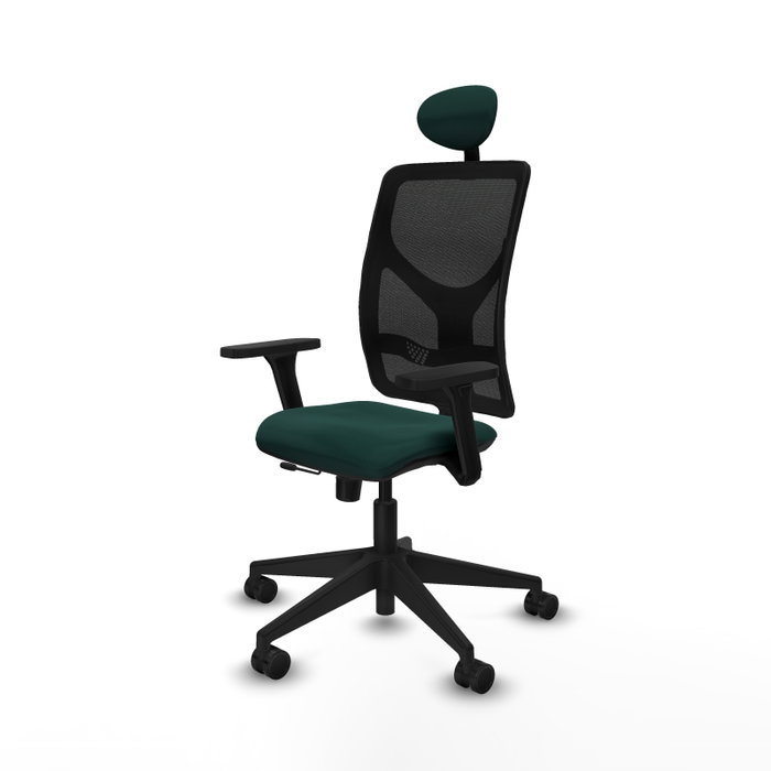 PIQUERAS Y CRESPO Silla de oficina Motilla con mecanismo Sincro/Traslack, Verde botella y Negro PIQUERAS Y CRESPO Silla de oficina Motilla con mecanismo Sincro/Traslack, Verde botella y Negro