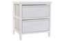 DKD Home Decor Cajonera de Bambú y Paulownia Blanca con 2 Cajones
