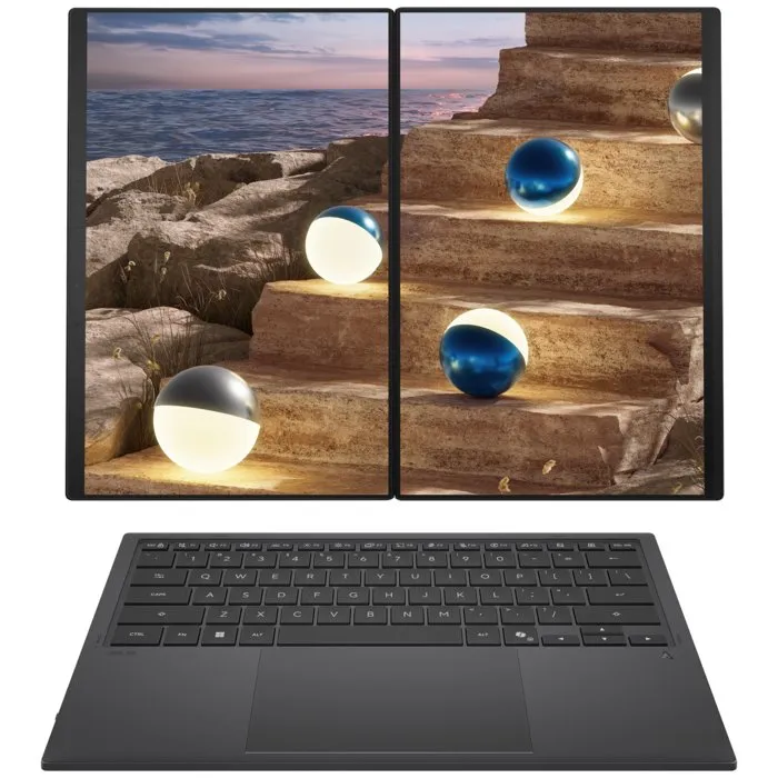 ASUS ZenBook Duo UX8407AASN084W Portátil 14" OLED WQXGA+ Táctil, Intel Core Ultra 7, 16GB RAM, 512GB SSD, Windows 11 ASUS ZenBook Duo UX8407AASN084W Portátil 14" OLED WQXGA+ Táctil, Intel Core Ultra 7, 16GB RAM, 512GB SSD, Windows 11