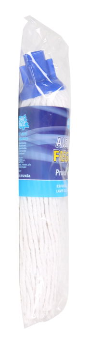 Supernet Fregona de Algodón 220 g, Mopa de Alta Absorción para Limpieza (24 Unidades)