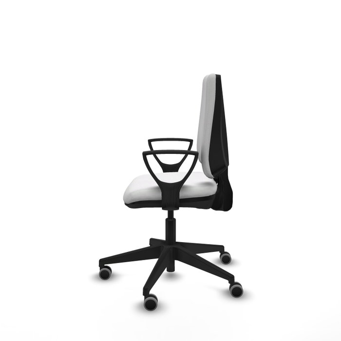 PIQUERAS Y CRESPO Silla de oficina Elche Blanca con Brazos Fijos PIQUERAS Y CRESPO Silla de oficina Elche Blanca con Brazos Fijos