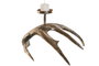DKD Home Decor Candelabro de Resina Cuerno Envejecido Dorado