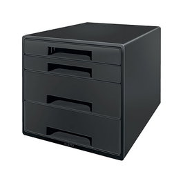LEITZ Organizador de cajones CUBE 4 cajones Negro A4