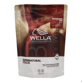 Wella Supernatural Color 5/54 - Castaño Claro Caoba Rojo (Mahogany Red) Tinte Permanente 120 g