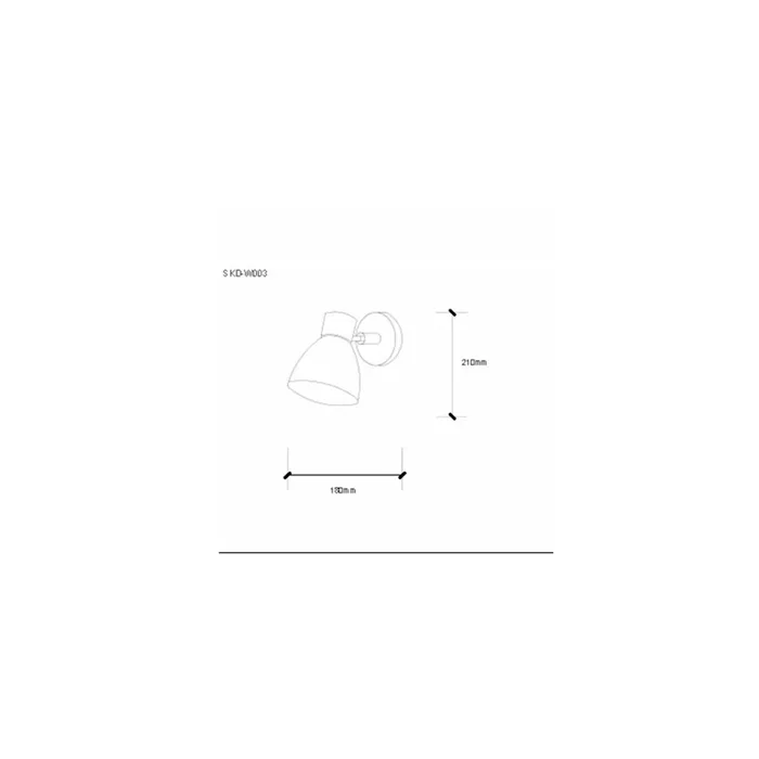 Aplique "Haley" SKD-W003-W Aplique de Pared