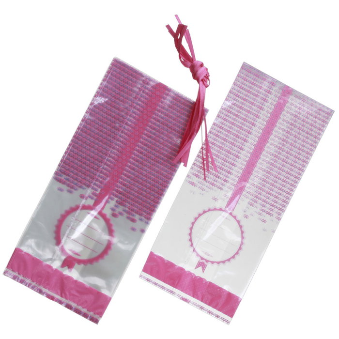 Lily Cook Juego de 10 Bolsas Confitería Tradition Plástico 10,5x24 cm Colores Surtidos